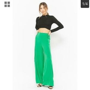 Green Palazzo Pants